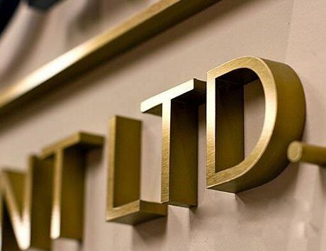 三维烤漆字 不锈钢精品电镀字