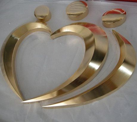 无缝精品钛金字 球面字 三维字 电镀字