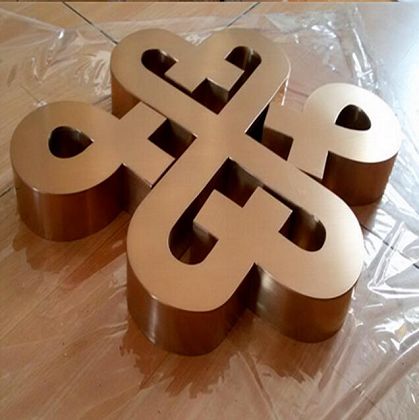 无缝精品钛金字 球面字 三维字 电镀字