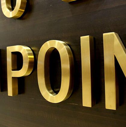 三维烤漆字 不锈钢精品电镀字