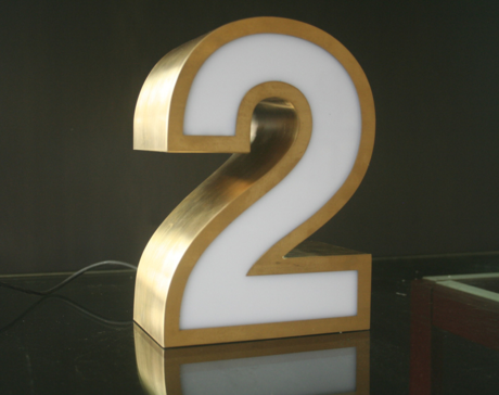 不锈钢平面LED发光字