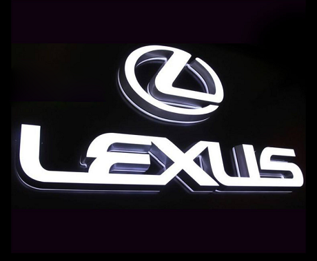 亚克力无边LED迷你背发光字