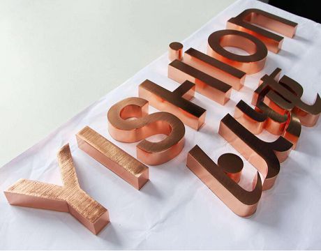 三维烤漆字 不锈钢精品电镀字