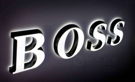 亚克力无边LED迷你背发光字