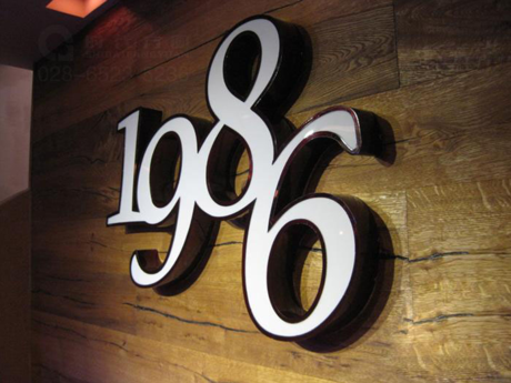 不锈钢平面LED发光字